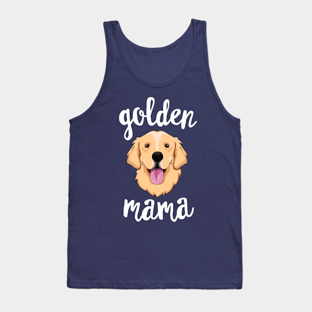 Golden Retriever Mama T-Shirt for Women Mother Dog Pet Gift Tank Top by 14thFloorApparel